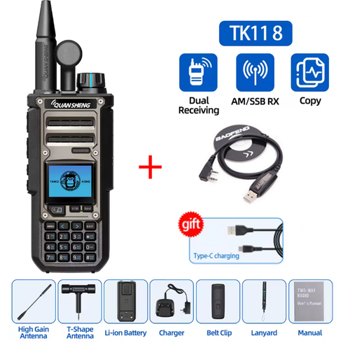 Quansheng Taiko Kong TK11(8) Radio dwukierunkowe 10W Analizator widma Walkie Talkie - Zdjęcie 29 z 31
