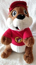 Buckees Plush Buckee The Beaver Red Hat Shirt Promo Stuffed Animal
