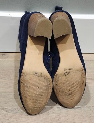 Steve Madden Blue Suede Ankle Boots Size 8? Size Zipper | eBay display picture 2