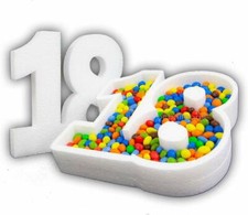 Portaconfetti Polistirolo Personalizzabile Numero Nome Scritta vasoio confettata