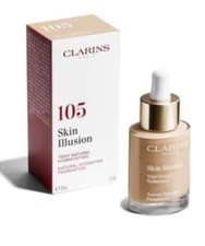 CLARINS Skin Illusion Natural Hydrating Foundation SPF 15 (Choose Shade) NIB