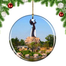 Kansas Wichita The Keeper of The Plains Christmas ornament city travel souvenir
