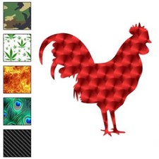 Rooster Chicken, Vinyl Decal Sticker, 40 Patterns 3 Sizes, 577