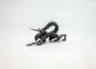 Inspired by inspired Alien Xenomorph figurine 3d printed hand painted 
