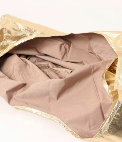 BAGGU STANDARD Metallic GOLD Reusable Shopping Bag 100% Recycled Long-lasting - Picture 3 of 5