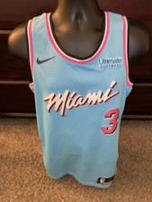 NBA Dwayne Wade Miami Heat 2020 Vice City Edition Swingman Jersey Size L 48