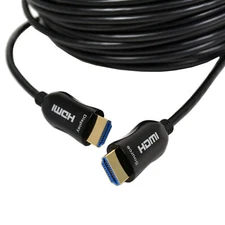 4k HDMI 2.0 fiber optic cable – HDMI hdr, TV, Nintendo, Xbox one - 30ft - Black