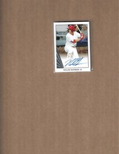 2018 Leaf Ultimate Draft Nolan Gorman Certified Auto RC/Prospect Card BA-NG1