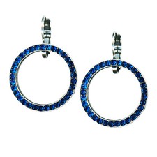 Mariana Earrings Elegant Capri Blue Austrian Crystals My Treasures Coll.