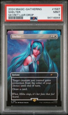 2024 MTG Secret Lair 1587 Shelter Hatsune Miku PSA 9 Reg | eBay
