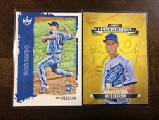 2021 panini diamond kings NATE PEARSON rc lot (2) base and debut Blue Jays