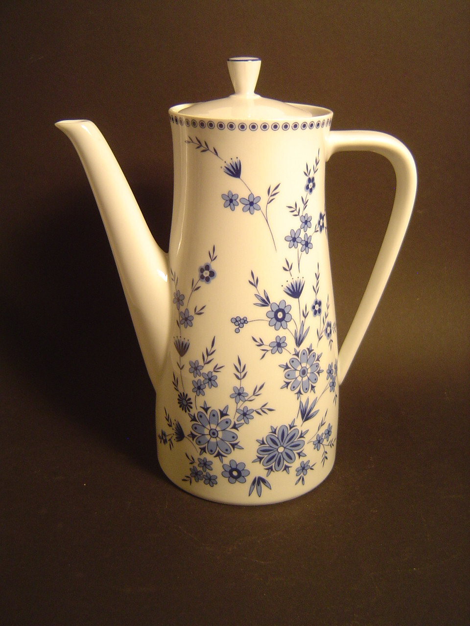 Kaffeekanne Manufaktur „SELTMANN – WEIDEN" Modell "DORIS" - Bayrisch Blau, top