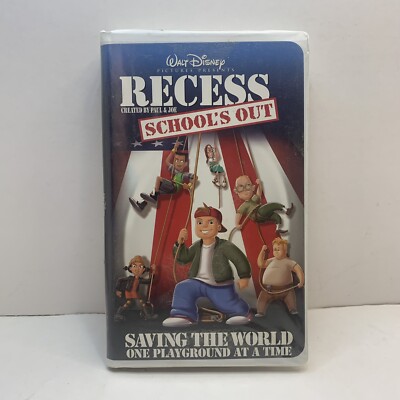 VINTAGE Walt Disney Recess School's Out VHS Tape -Kids Home Video