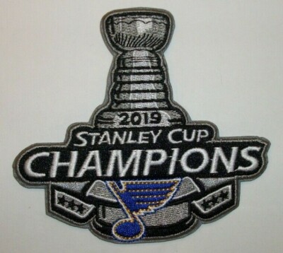 St. Louis Blues 2019 Stanley Cup Champions Embroidered Patch~3 5/8'' x 4''~Iron On