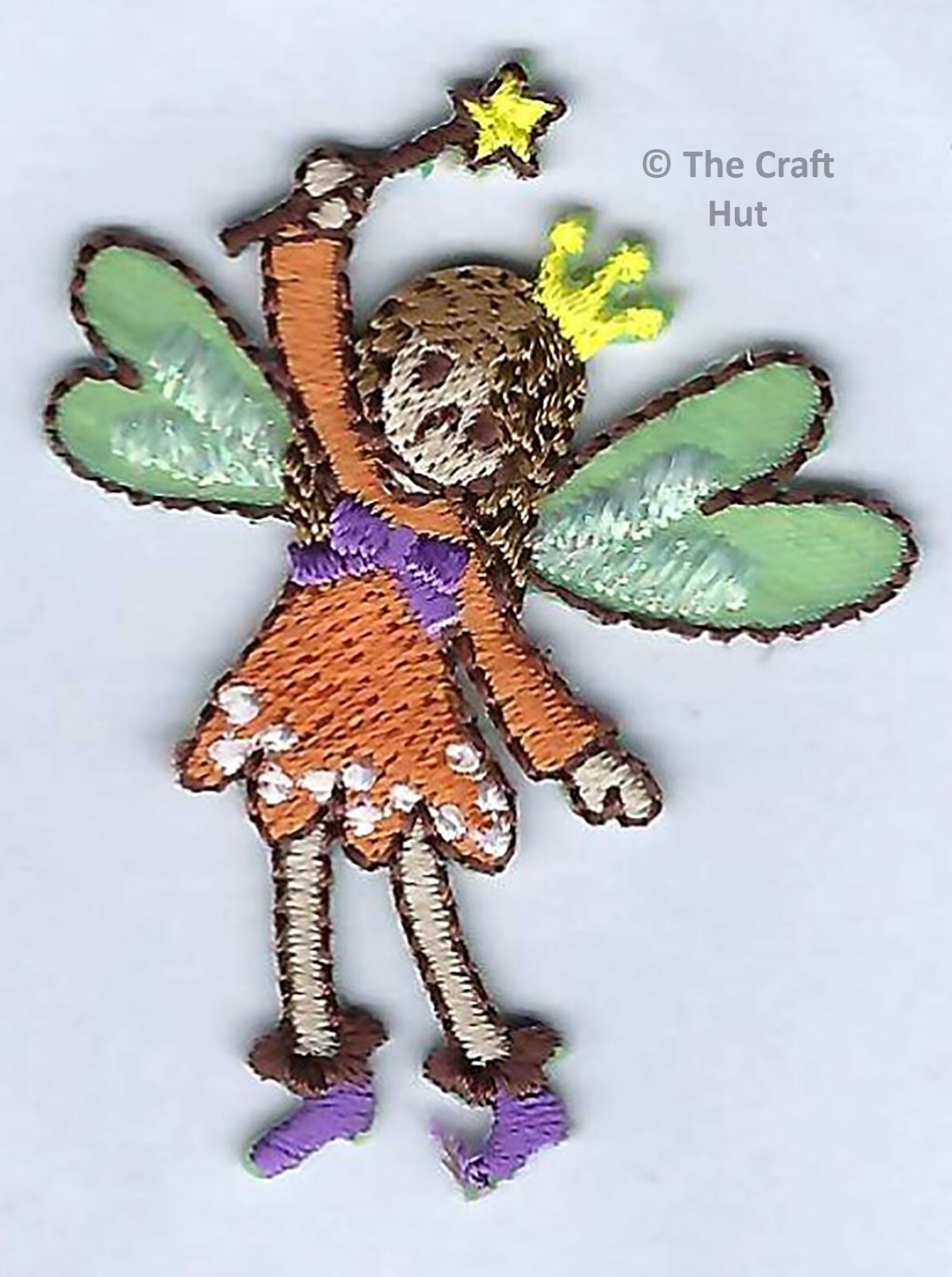 Sew or Iron On Craft Motif Patch Craft S&W Little Orange Fairy M115 New
