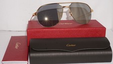 CARTIER Sunglasses Aviator Gold Bronze CT0229S 003 60 15 140