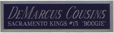DEMARCUS BOOGIE COUSINS KINGS NAMEPLATE AUTOGRAPH SIGNED BASKETBALL-JERSEY-PHOTO