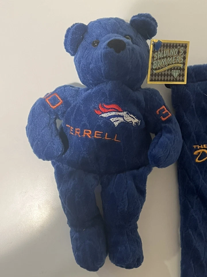 Vintage Terrell Davis Diamond Collection Bear Salvino’s Bammers Con Bolsa Foto 2 de 4