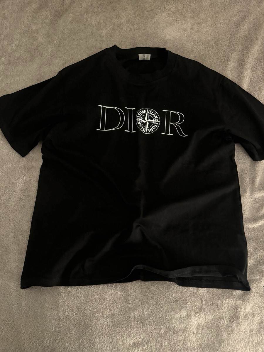 Men's Dior Stone Island Tshirt Pack Oversized Black L Large Men's Dior Stone Island Tshirt Pack Oversized Black L Large