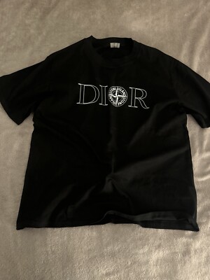 Men's Dior Stone Island Tshirt Pack Oversized Black L Large Men's Dior Stone Island Tshirt Pack Oversized Black L Large
