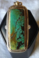 Ring Handmade Turquoise Gemstone Size 7