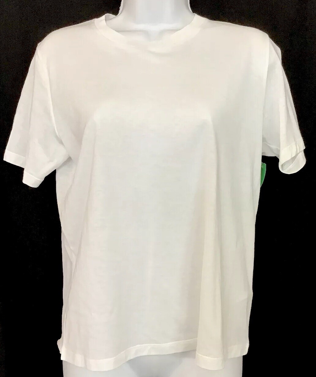 Top Saint Laurent bianco manica corta cotone lato T XS