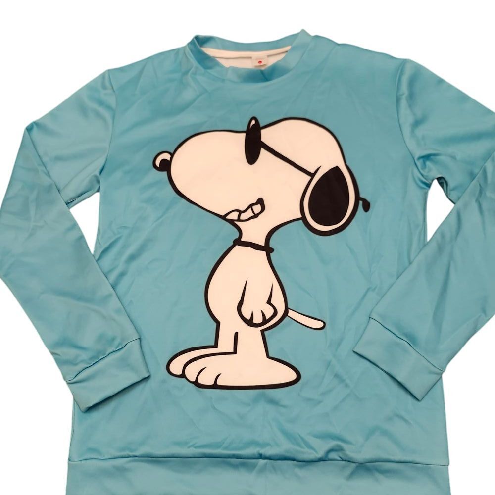 Snoopy Peanuts Cool Joe Graphic Long Sleeve Tee Size L
