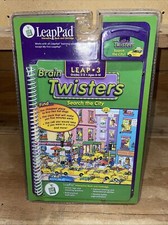 LeapFrog LeapPad BRAIN TWISTERS BOOK  CARTRIDGE 3 SEARCH THE CITY - BRAND NEW