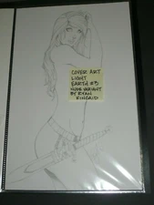 Original Art -  Cover Art to Light Earth #3  Variant by Ryan Kincaid