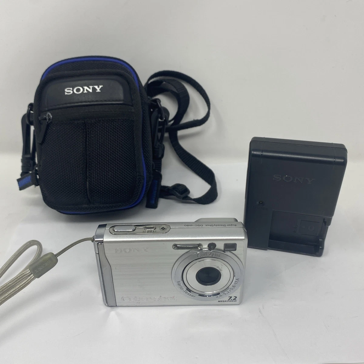 SONY Cyber shot 7.2 DSC-W80 動作確認　美品 Sony Câmera digital Cybershot DSCW80 de 7,2 MP com zoom óptico de