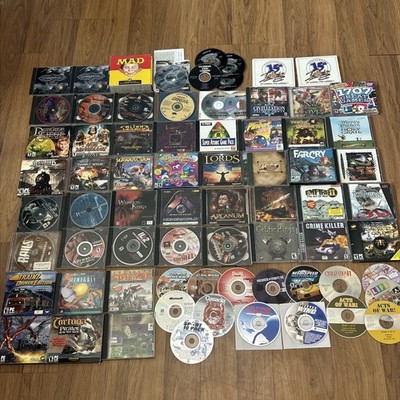 Vtg PC CD ROM Games Lot Of 70 Adventure RPG Space Alien Legacy Serious Sam Magic