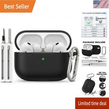 for AirPods Pro 3 Case 2025 with Cleaner Kit, Full-Coverage dustproof Soft Si...