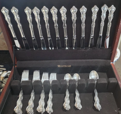 International Silver Company Sterling Flatware Mademoiselle PLUS Serving pieces!