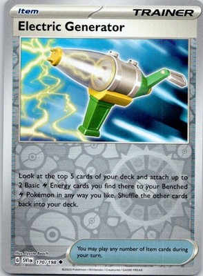 Electric Generator Reverse Holo SV01: Scarlet & Violet Base Set 170/198 NM