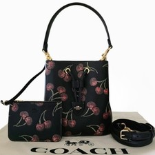    COACH Rowan Bucket Bag w/ Sequin Cherry Print