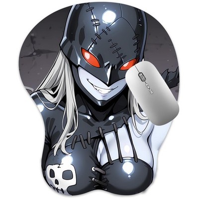 3D Mouse pad Oppai Mousepad with Wrist Rest Pain Relief Anime pad Devimon