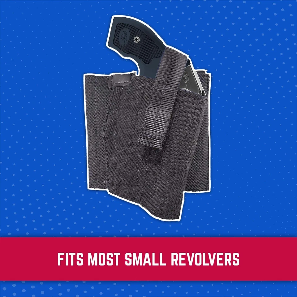 Funda de tobillo DeSantis Apache para revólveres pequeños negra elástica hecha en EE. UU. Foto 3 de 4