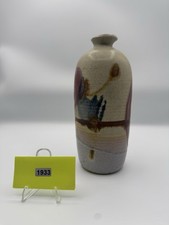 Mike Grafa Studio Pottery Vase ? Signed Grafa ? Stoneware Bottle - Earth Tone