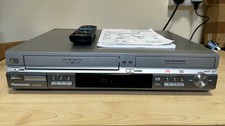 Panasonic DMR-PWT500s DVD/VHS Recorder Combo Unit with Remote and Manual