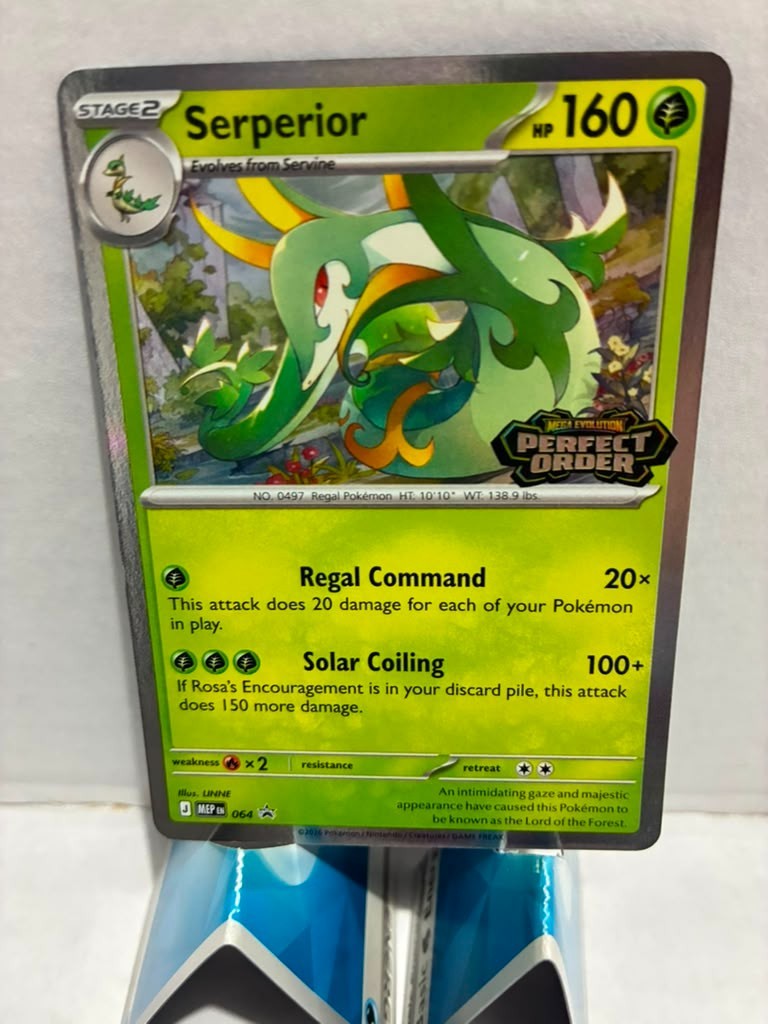 Pokemon ME: Mega Evolution Promo Serperior 064 Promo, Stamp, Holo