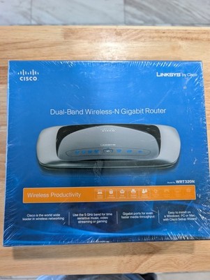 Linksys WRT320N 24 Mbps 4-Port Gigabit Wireless N Router Sealed