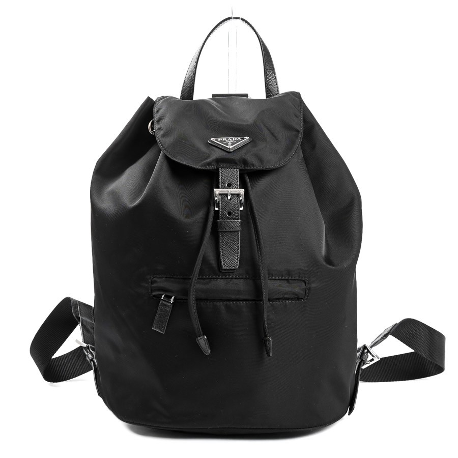 PRADA Backpack 1BZ032 Backpack / black unisex