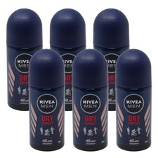 6 Pack Nivea Men Dry Impact Roll-On Deodorant...