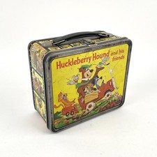 1961 Vintage Huckleberry Hound And His Friends Quick Draw McGraw Metal Lunch Box