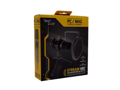 Steelplay Stream Mic USB Microphone No-Pop Kit Mikrofon