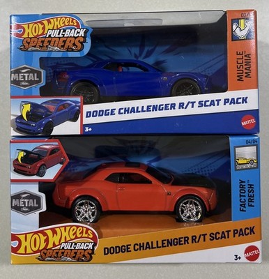 NEW 2025 HOT WHEELS PULLBACK SPEEDERS DODGE CHALLENGER R/T SCAT