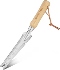 Hand Weeder Puller, 5-In-1 Stainless Steel Garden Trowel with Wooden Handle,Gard