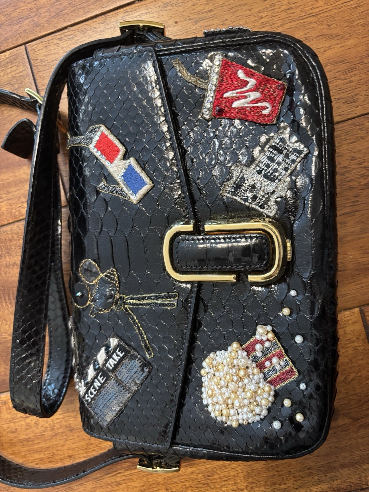 Marc Jacobs Python Bag Snakeskin Embellished Vint… - image 6