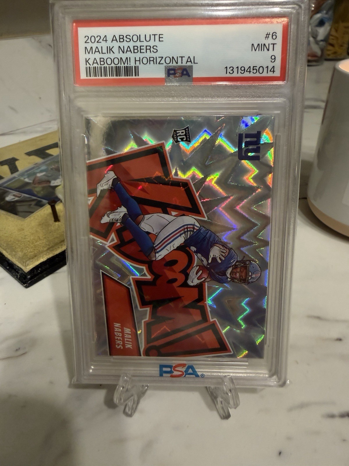 2024 Panini Absolute - Kaboom! Horizontal Malik Nabers #6 (RC)