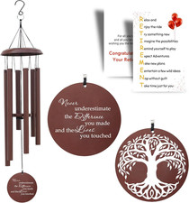 Retirement Wind Chime Gift for Coworkers, Teachers, and Friends